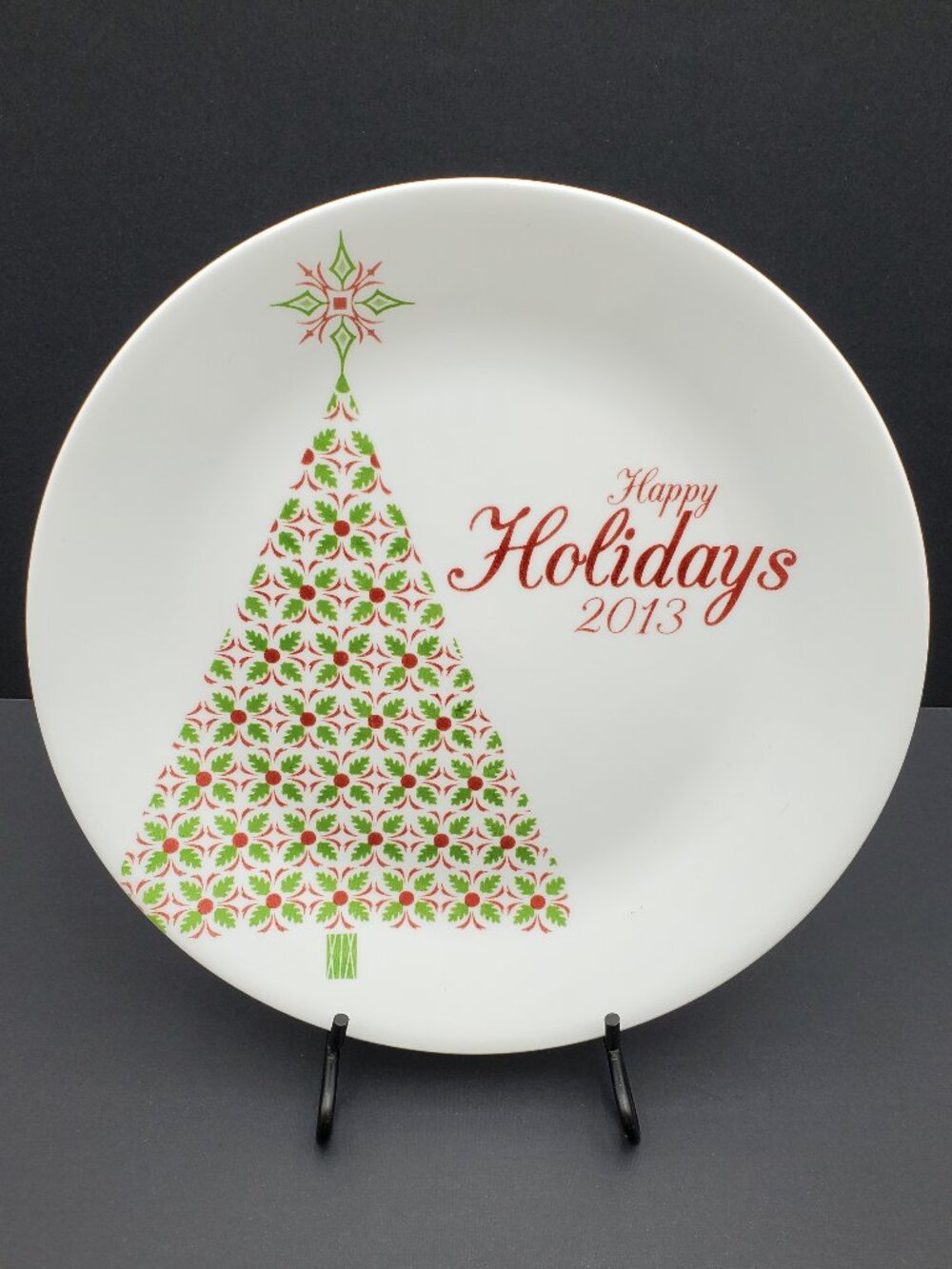 Corelle Happy Holidays 2013 Christmas Tree Dinner Plate